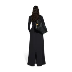 Top Aderente Outside Loop da Donna in Nero
