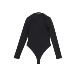 Top Aderente Outside Loop da Donna in Nero