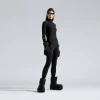 Top Con Mezza Zip 3b Sports Icon Aderente da Donna in Nero