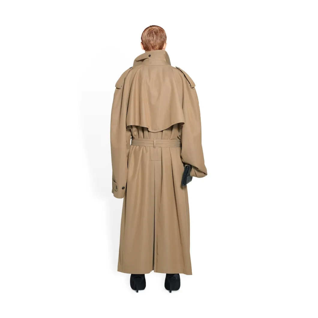 Trench Oversize da Donna in Beige