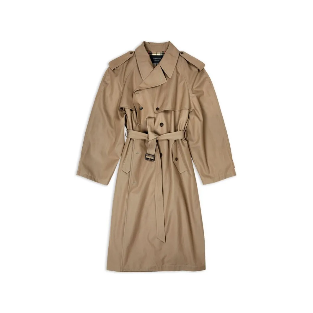 Trench Oversize da Donna in Beige