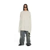 T-shirt A Maniche Lunghe Balenciaga Oversize in Crema