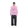 T-shirt A Maniche Lunghe Diy Metal Medium Fit da Donna in Rosa/bianco/rosso