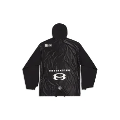 T-shirt A Maniche Lunghe Deconstructed Unity Sports Icon Oversize in Nero/bianco