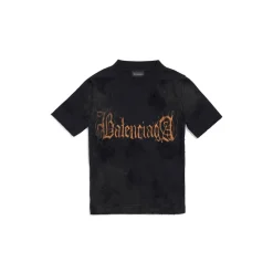 T-shirt Aderente Heavy Metal Small Fit da Donna in Nero Délavé