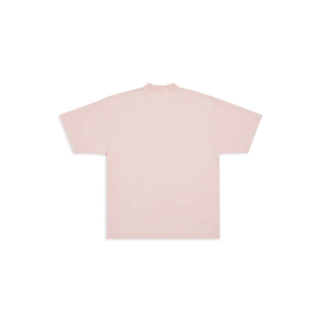 T-shirt Back Flip Medium Fit in Rosa Chiaro