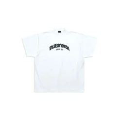 T-shirt Back Flip Oversize in Bianco/nero