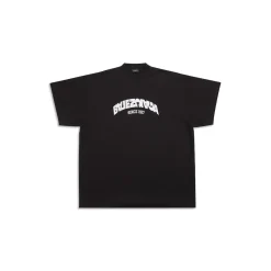 T-shirt Back Flip Oversize in Nero