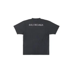 T-shirt Balenciaga Back Large Fit da Donna in Nero