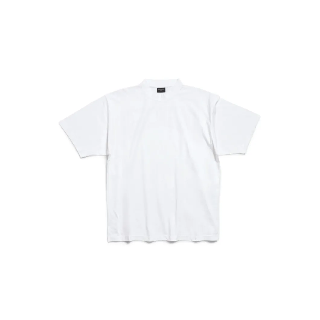 T-shirt Balenciaga Hand-drawn Medium Fit da Donna in Bianco