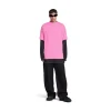 T-shirt Balenciaga Medium Fit in Rosa/nero