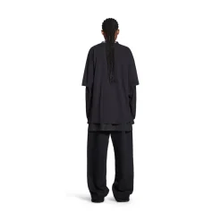T-shirt Balenciaga Medium Fit in Nero Délavé