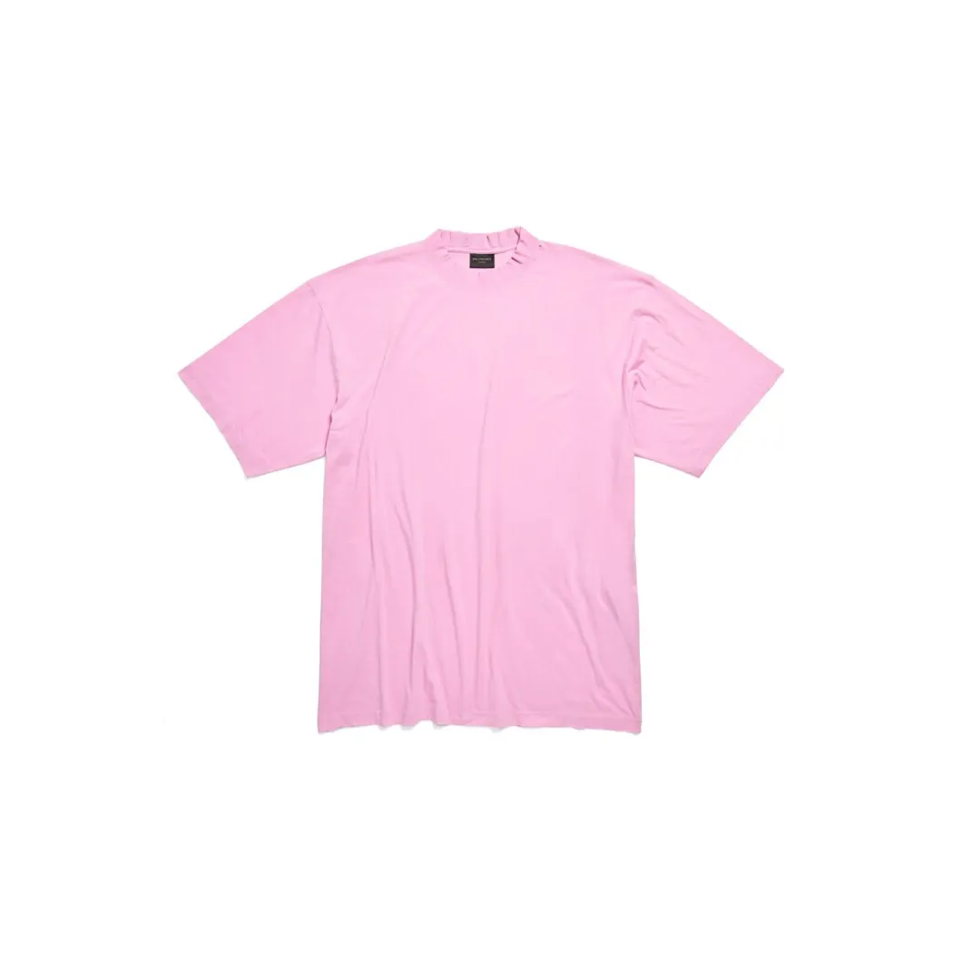 T-shirt Balenciaga Medium Fit in Rosa/nero