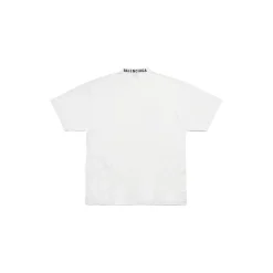 T-shirt Balenciaga Medium Fit in Bianco