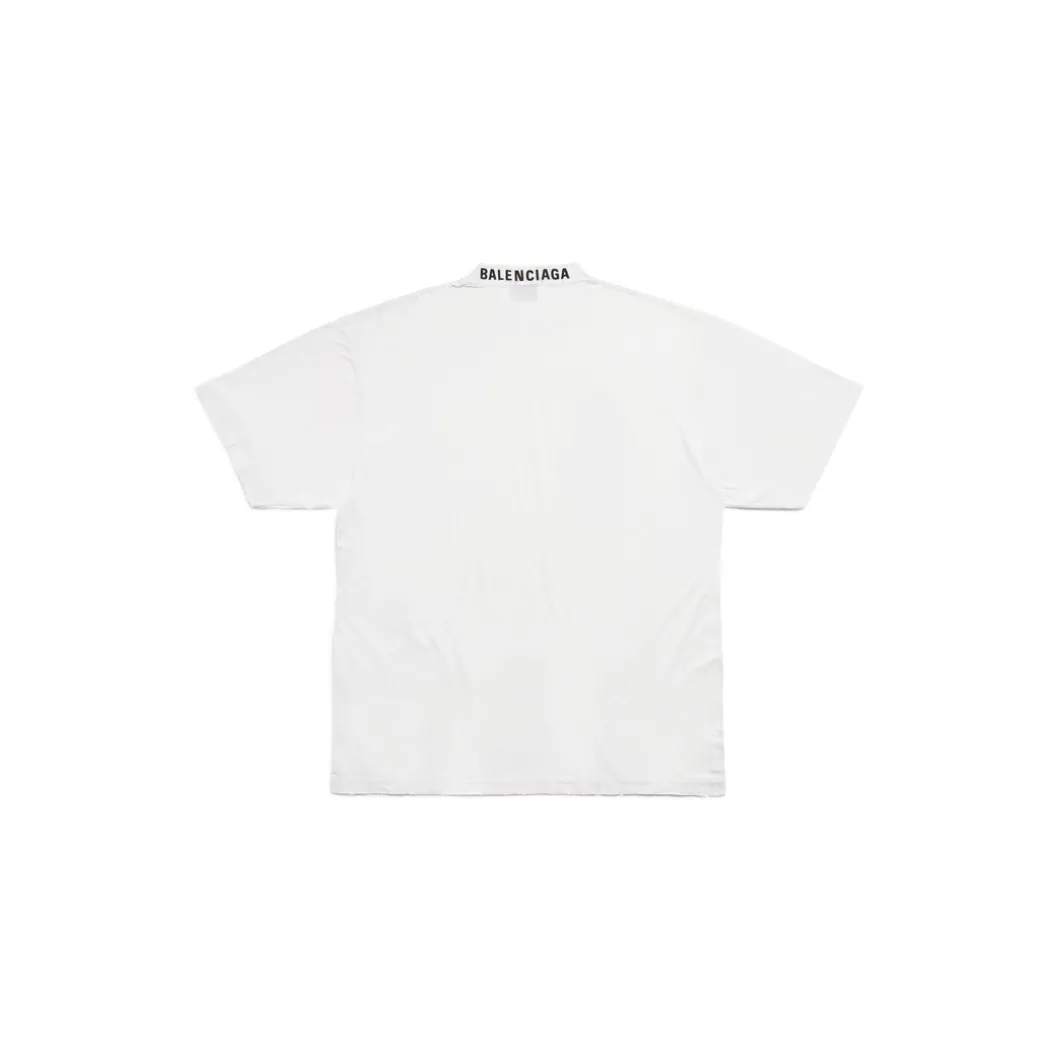 T-shirt Balenciaga Medium Fit in Bianco