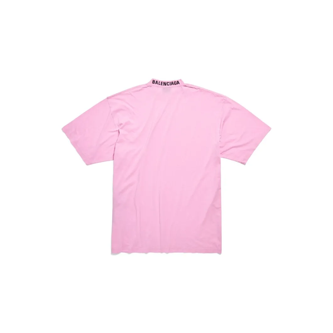 T-shirt Balenciaga Medium Fit in Rosa/nero