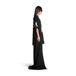 T-shirt Balenciaga Music | Archive Series Connected Oversize in Nero/bianco