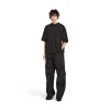 T-shirt Bb Paris Strass Medium Fit in Nero D&eacute;lav&eacute;
