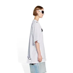 T-shirt Caps Boxy Fit in Bianco