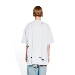 T-shirt Caps Boxy Fit in Bianco