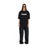T-shirt Caps Boxy Fit in Nero