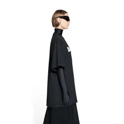 T-shirt Caps Boxy Fit in Nero