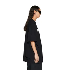 T-shirt Caps Boxy Fit in Nero