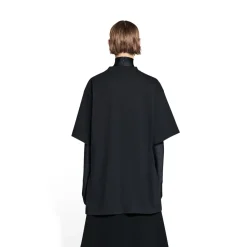 T-shirt Caps Boxy Fit in Nero