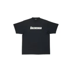 T-shirt Caps Boxy Fit in Nero
