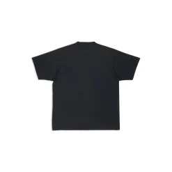 T-shirt Caps Boxy Fit in Nero