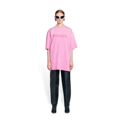 T-shirt Caps Boxy Fit in Rosa