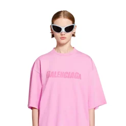 T-shirt Caps Boxy Fit in Rosa