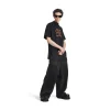 T-shirt Crypto Oversize in Nero D&eacute;lav&eacute;