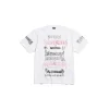 T-shirt Diy Metal Large Fit in Bianco/nero/rosso