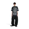 T-shirt Diy Metal Large Fit in Nero/bianco