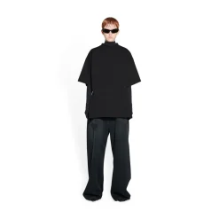 T-shirt Hourglass Bb Balenciaga Medium Fit da Donna in Nero