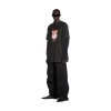 T-shirt Inside-out Antwerpen Oversize in Nero