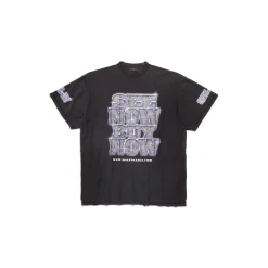 T-shirt Inside-out Snbn Oversize in Nero