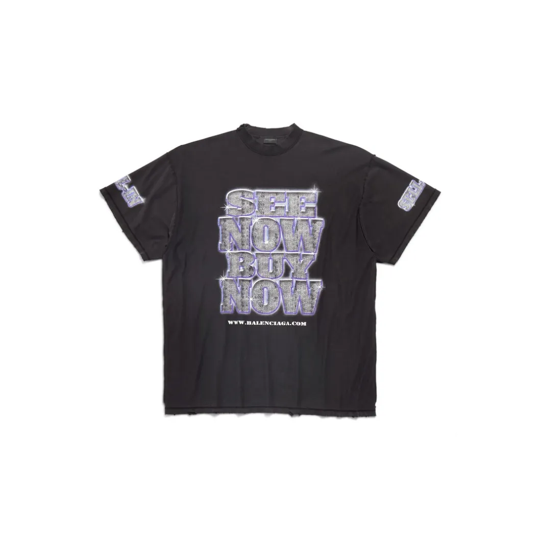 T-shirt Inside-out Snbn Oversize in Nero
