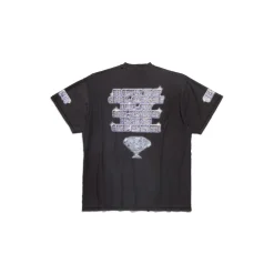 T-shirt Inside-out Snbn Oversize in Nero