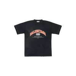 T-shirt Maison Balenciaga Medium Fit da Donna in Nero