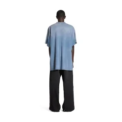 T-shirt Paris Moon Oversize in Blu