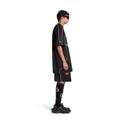 T-shirt Paris Soccer Oversize in Nero/bianco