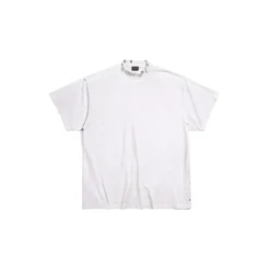 T-shirt Pierced Oversize in Bianco