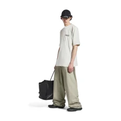 T-shirt Political Campaign Large Fit da Donna in Bianco