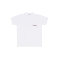 T-shirt Political Campaign Linea Stretta da Donna in Bianco