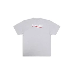 T-shirt Political Campaign Large Fit da Donna in Grigio