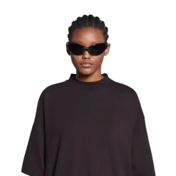T-shirt Sample Sticker Oversize in Nero