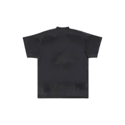 T-shirt Skater Oversize in Nero Délavé