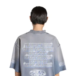 T-shirt Snbn Large Fit in Blu